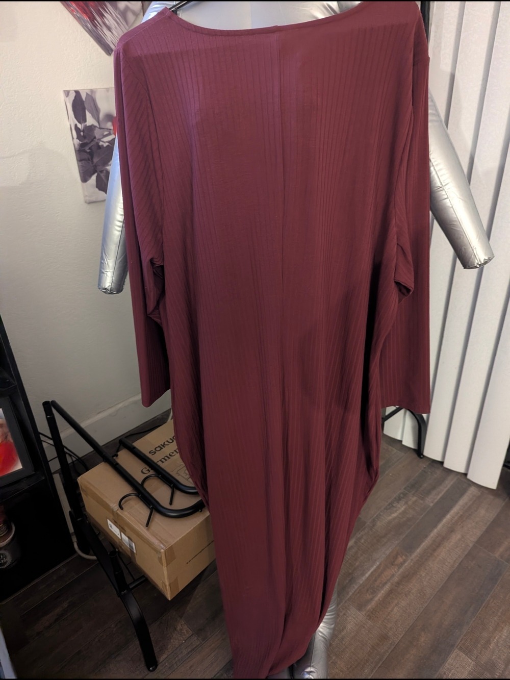 NWT- Lane Bryant: Burgundy Dress Sz 26/28 - Picture 4 of 9